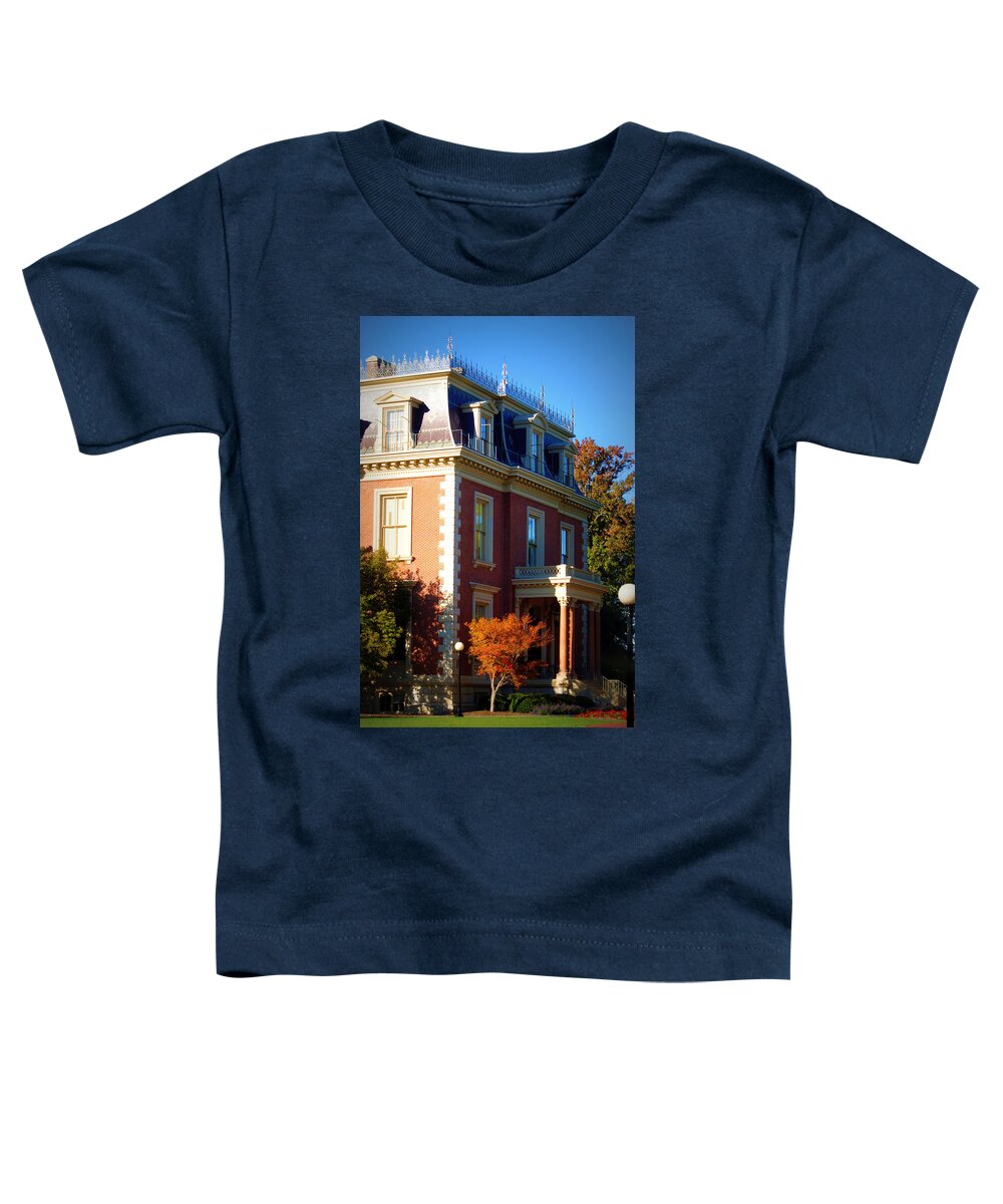 Museum Toddler T-Shirt featuring the photograph The Missouri Governor's Mansion by Cricket Hackmann