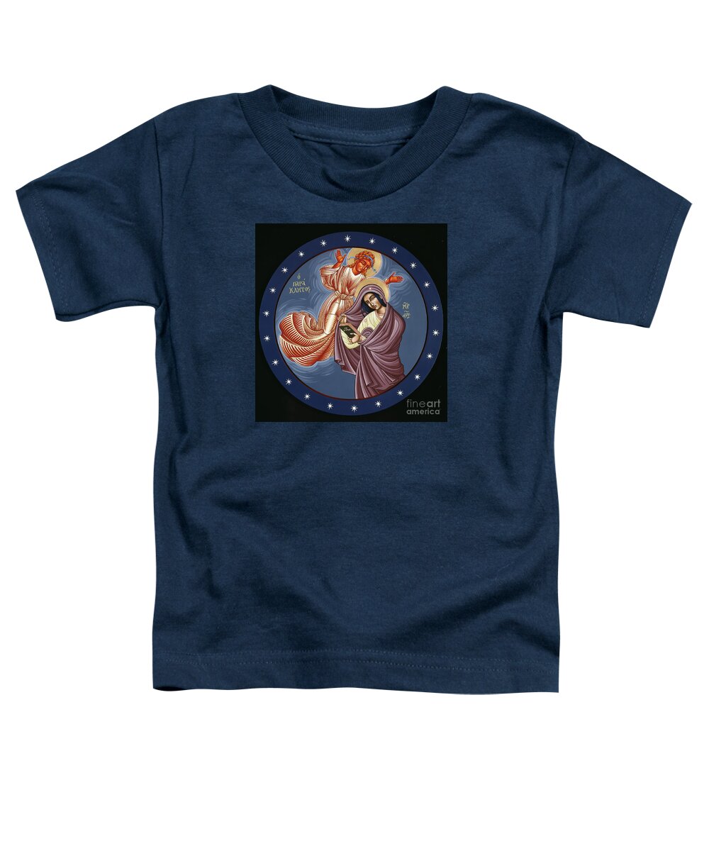 The Mother Of God Overshadowed By The Holy Spirit Toddler T-Shirt featuring the painting The Mother of God Overshadowed by the Holy Spirit 118 by William Hart McNichols