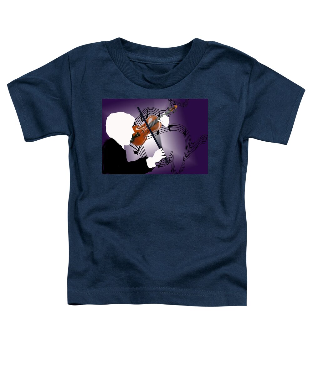 Violin Toddler T-Shirt featuring the digital art The Soloist by Steve Karol