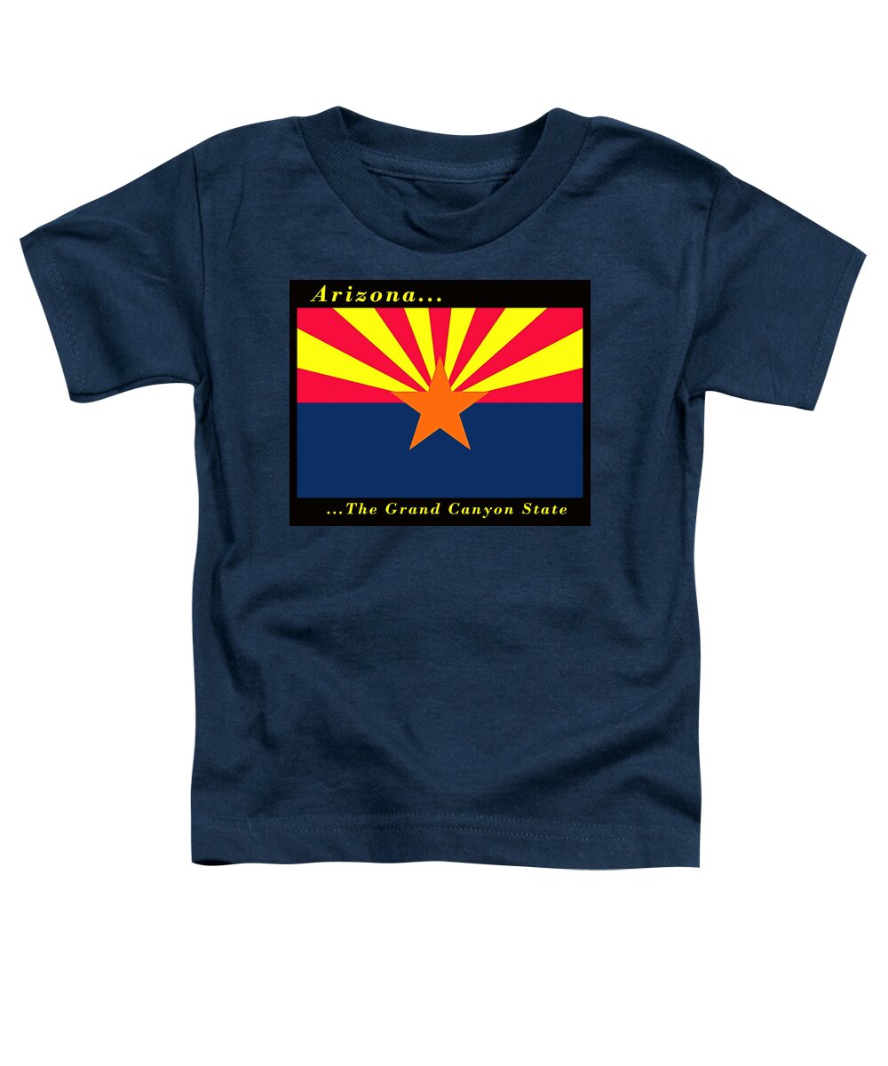 The State Flag Of Arizona Toddler T-Shirt featuring the painting The State Flag Of Arizona by Floyd Snyder