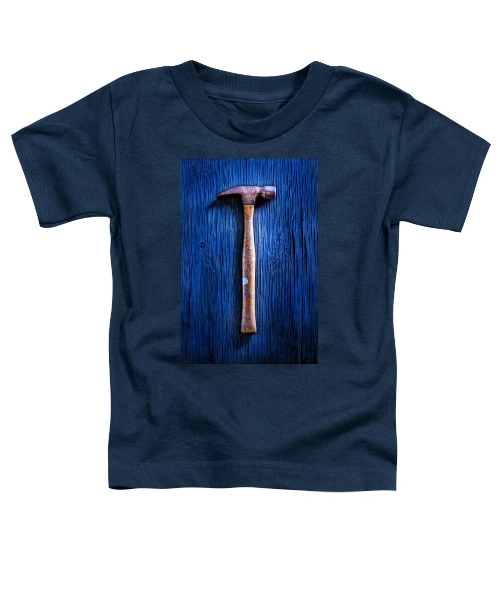 Hand Toddler T-Shirt featuring the photograph Tools On Wood 41 by YoPedro