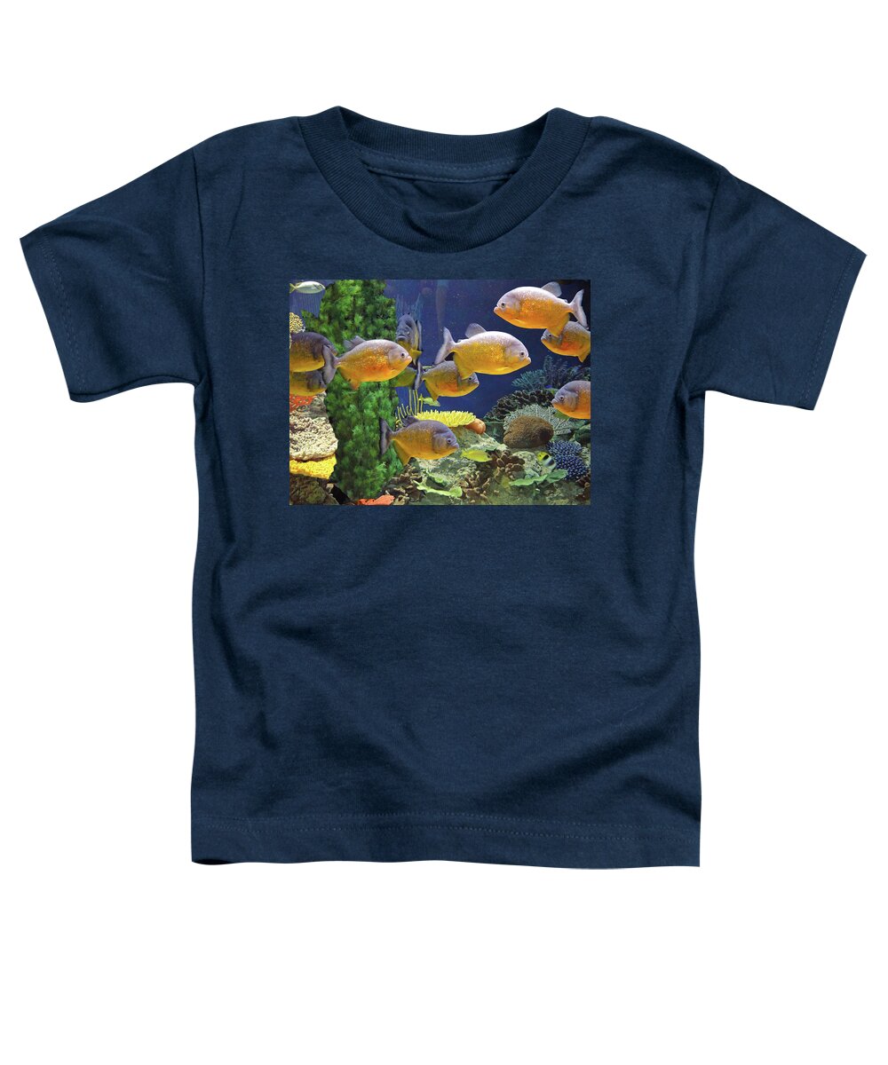 Fish Toddler T-Shirt featuring the photograph Under the Seen World 5 by Lynda Lehmann