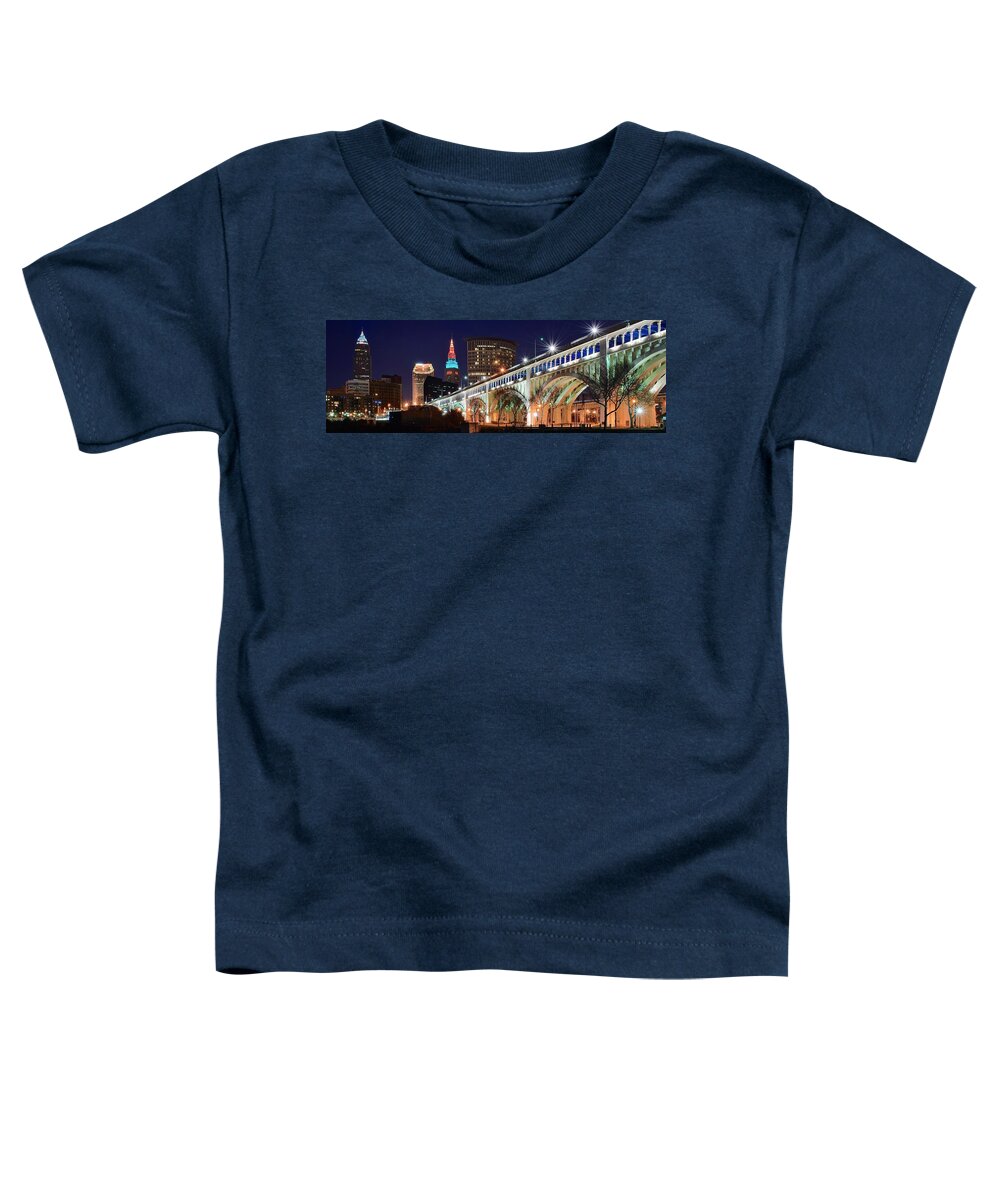 Cleveland Toddler T-Shirt featuring the photograph Unique Perspective by Frozen in Time Fine Art Photography