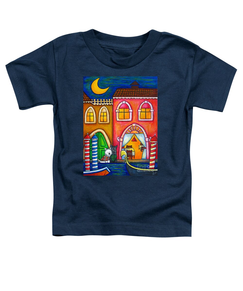 Venice Toddler T-Shirt featuring the painting Venice Valentine by Lisa Lorenz