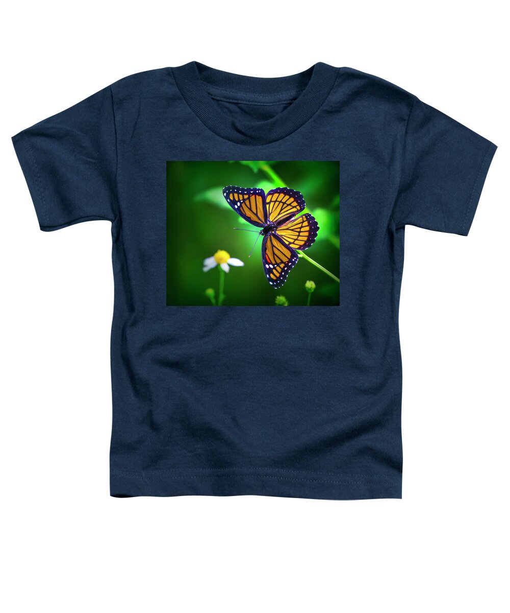 Monarch Butterfly Toddler T-Shirt featuring the photograph Viceroy Butterfly by Mark Andrew Thomas