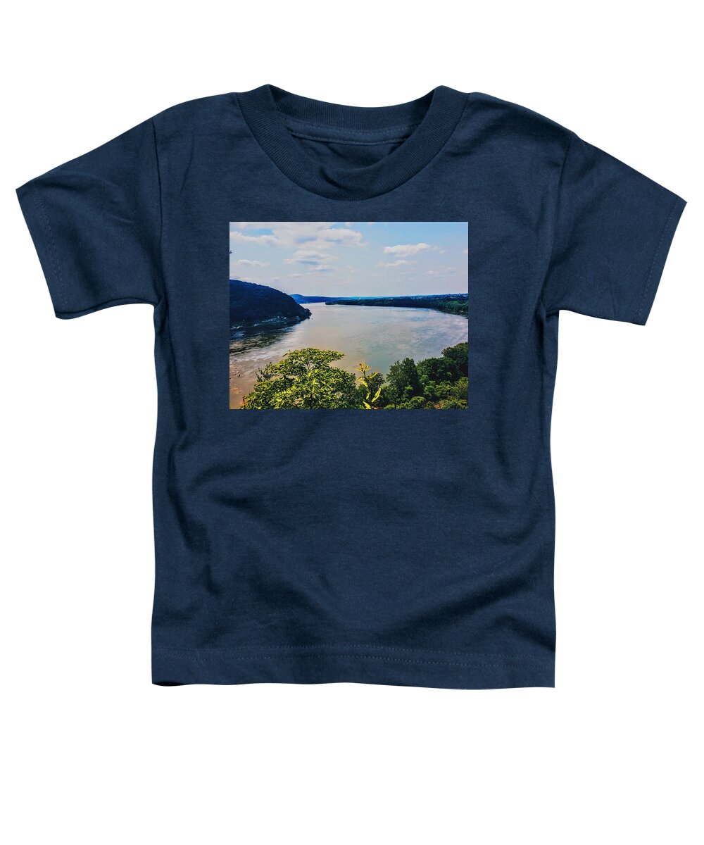 River Toddler T-Shirt featuring the photograph View From Chickies Rock by Paul Kercher