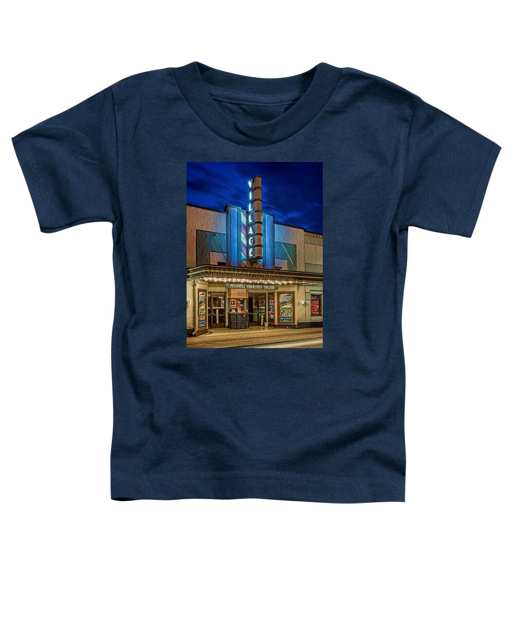 Village Theater Toddler T-Shirt featuring the photograph Village Theater by Jerry Gammon