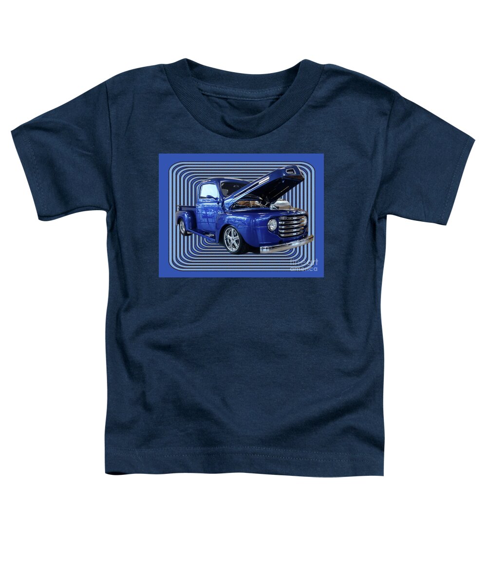 Photoshop Toddler T-Shirt featuring the photograph Vintage Ford Pop Pickup Truck by Melissa Messick