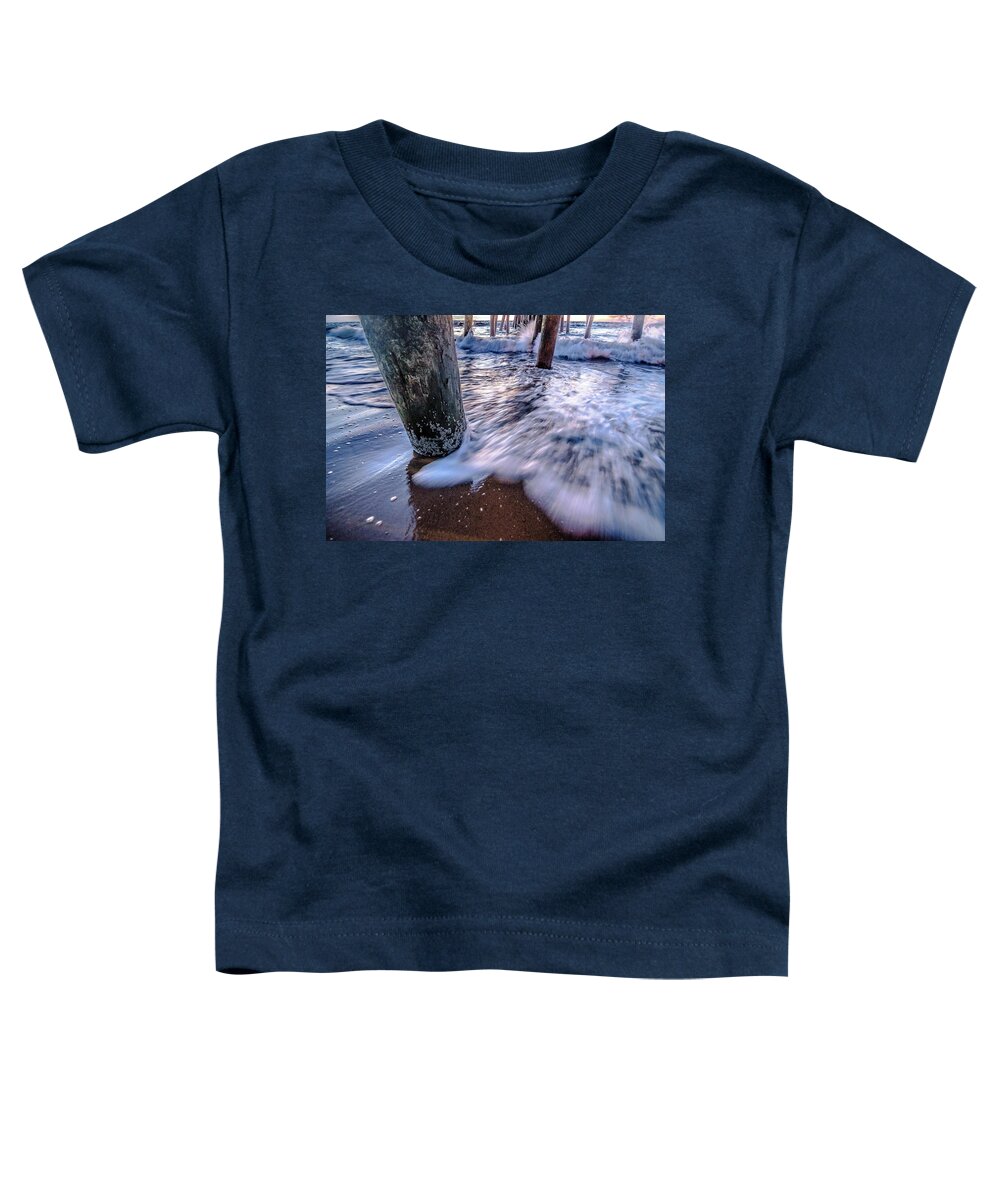 Sunrise Toddler T-Shirt featuring the photograph Virginia Beach Sunrise 12 by Larkin's Balcony Photography