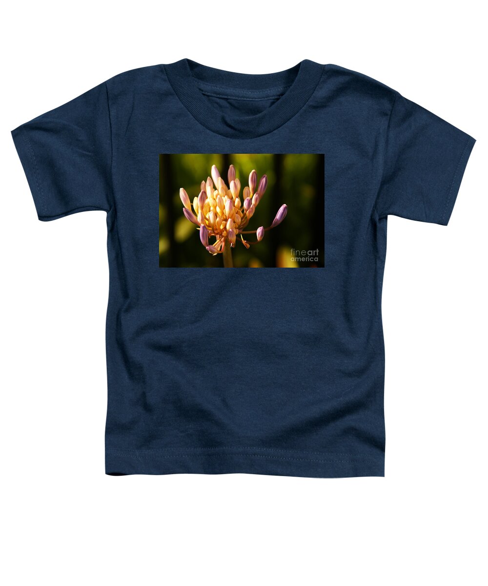 Flower Toddler T-Shirt featuring the photograph Waiting To Blossom Into Beauty by Linda Shafer