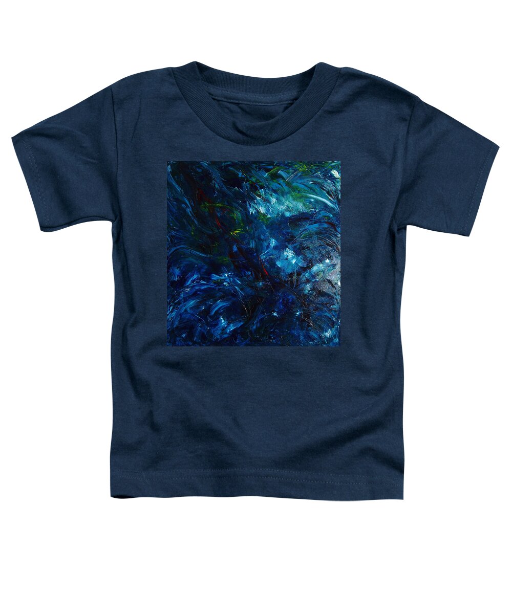 Water Toddler T-Shirt featuring the painting Water Reflections 1 by Nancy Mueller