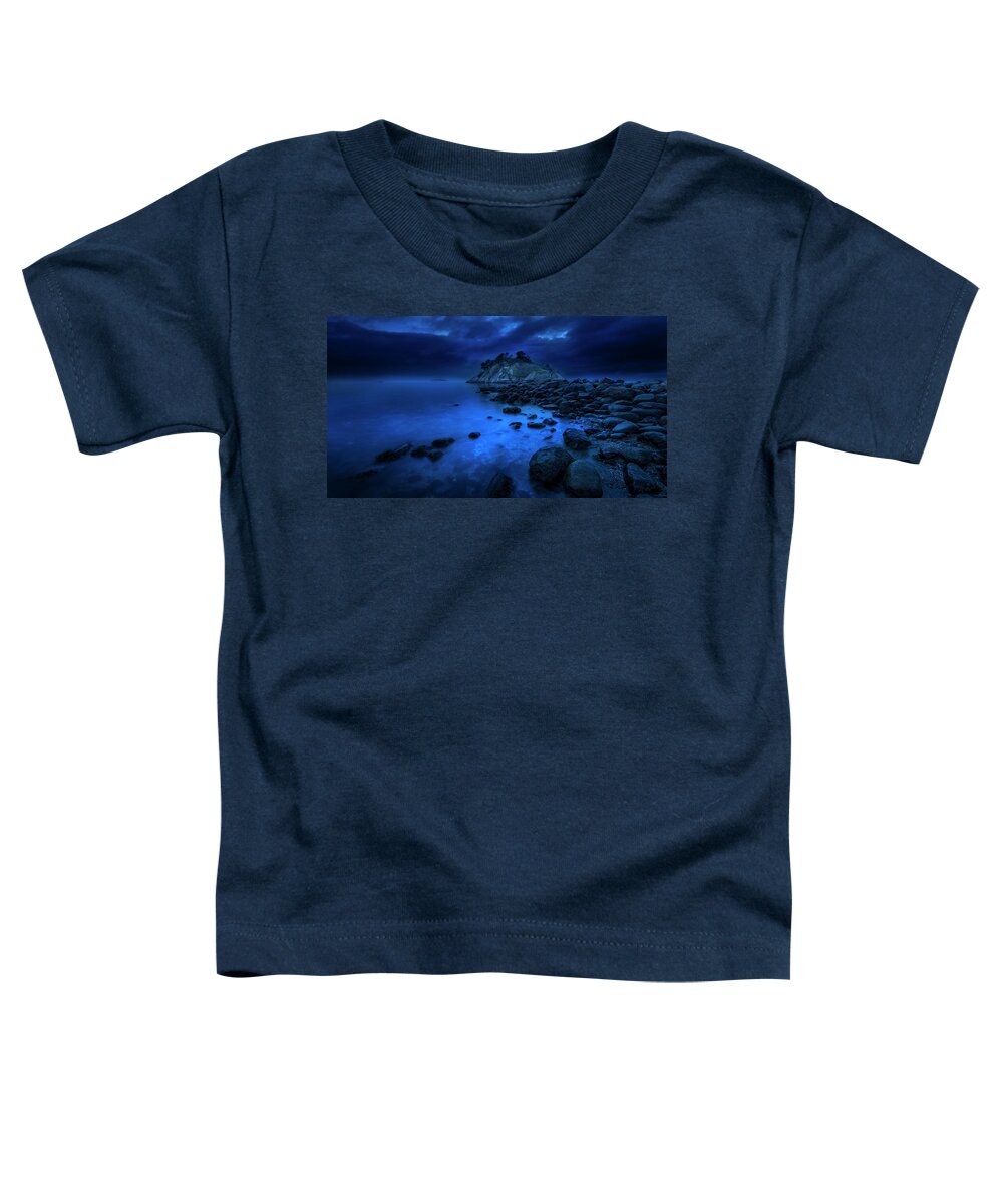 Ocean Toddler T-Shirt featuring the photograph Whytecliff Dusk by John Poon