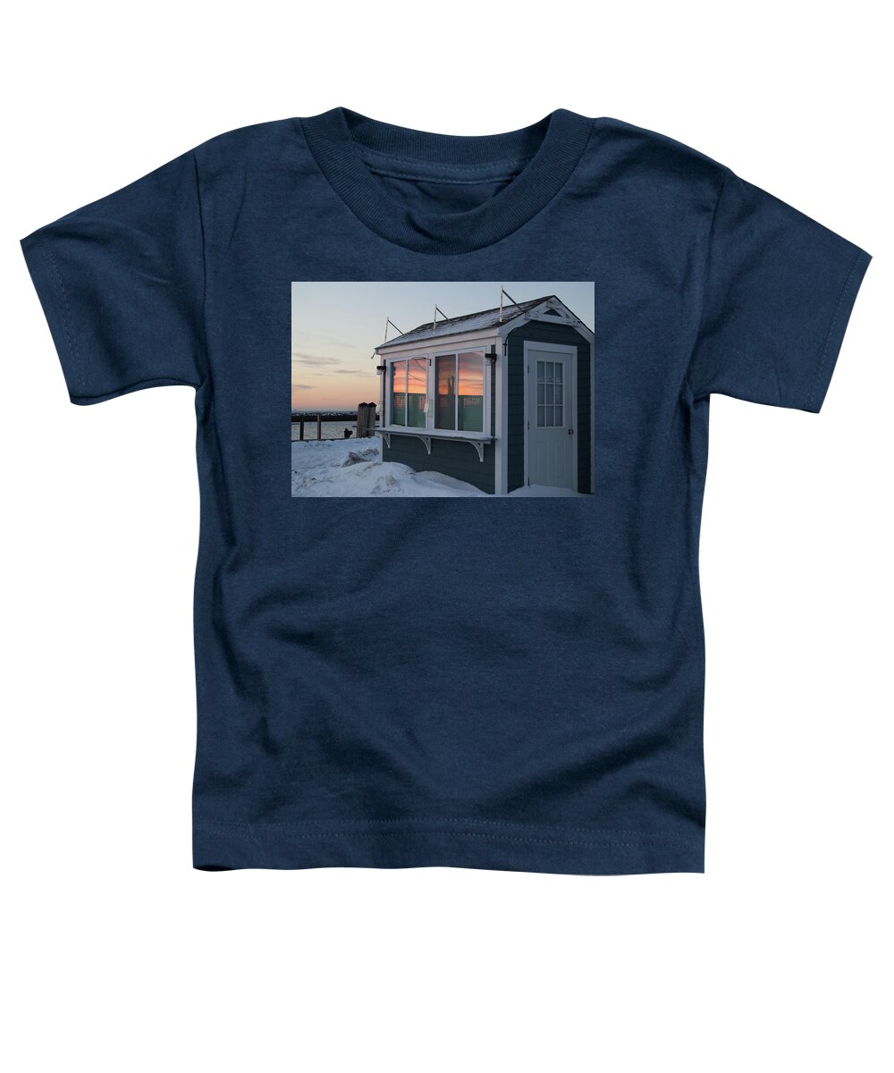 Provincetown Toddler T-Shirt featuring the photograph Winter in a Summer Town by Ellen Koplow