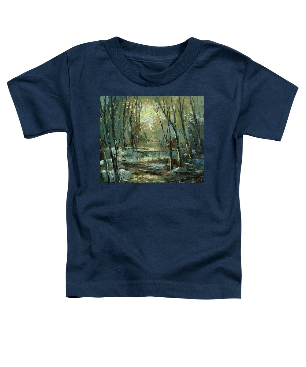 Landscape Toddler T-Shirt featuring the painting ' Hidden Gate' by Michael Lang