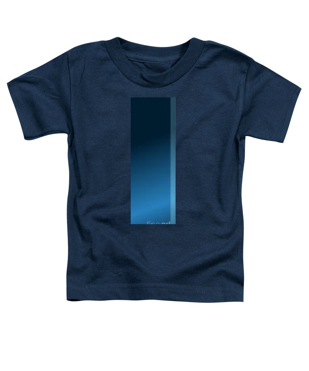 Oil Toddler T-Shirt featuring the painting Blue Totem by Matteo TOTARO