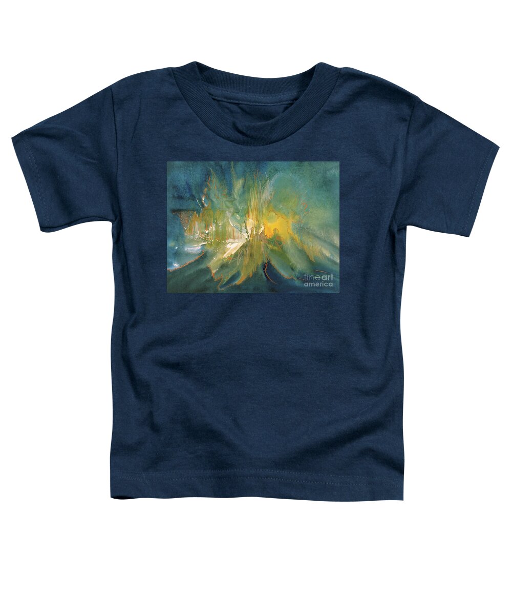 Abstract Toddler T-Shirt featuring the digital art Mystic Music #1 by Jacqueline Shuler
