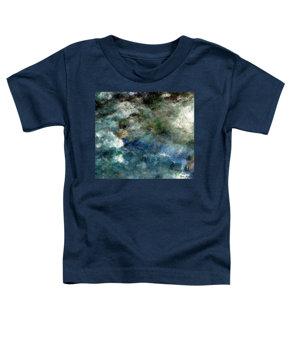  Toddler T-Shirt featuring the digital art Of Time and the River #1 by Rein Nomm
