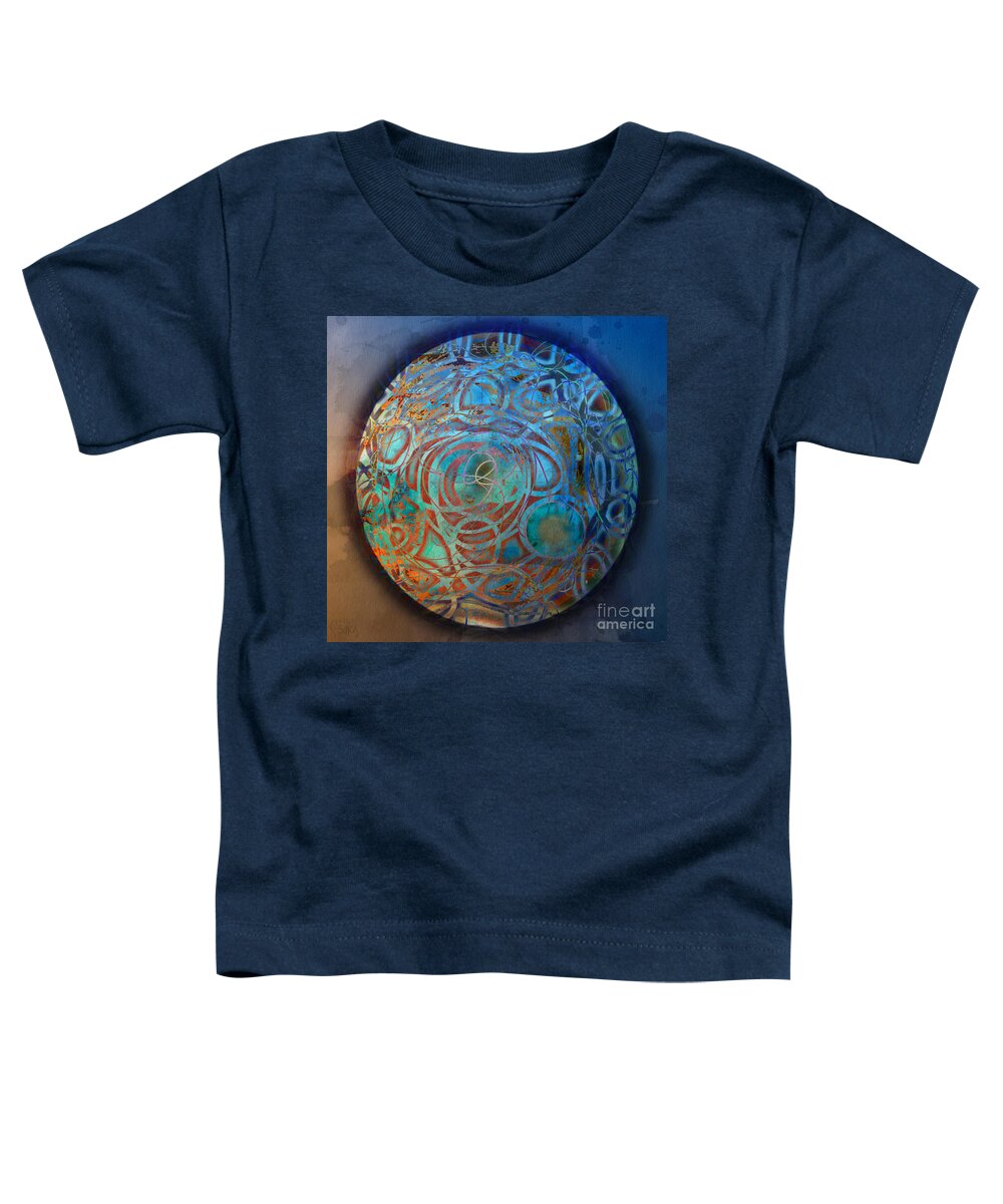 Abstract Toddler T-Shirt featuring the digital art 3D Sphere by Gabrielle Schertz