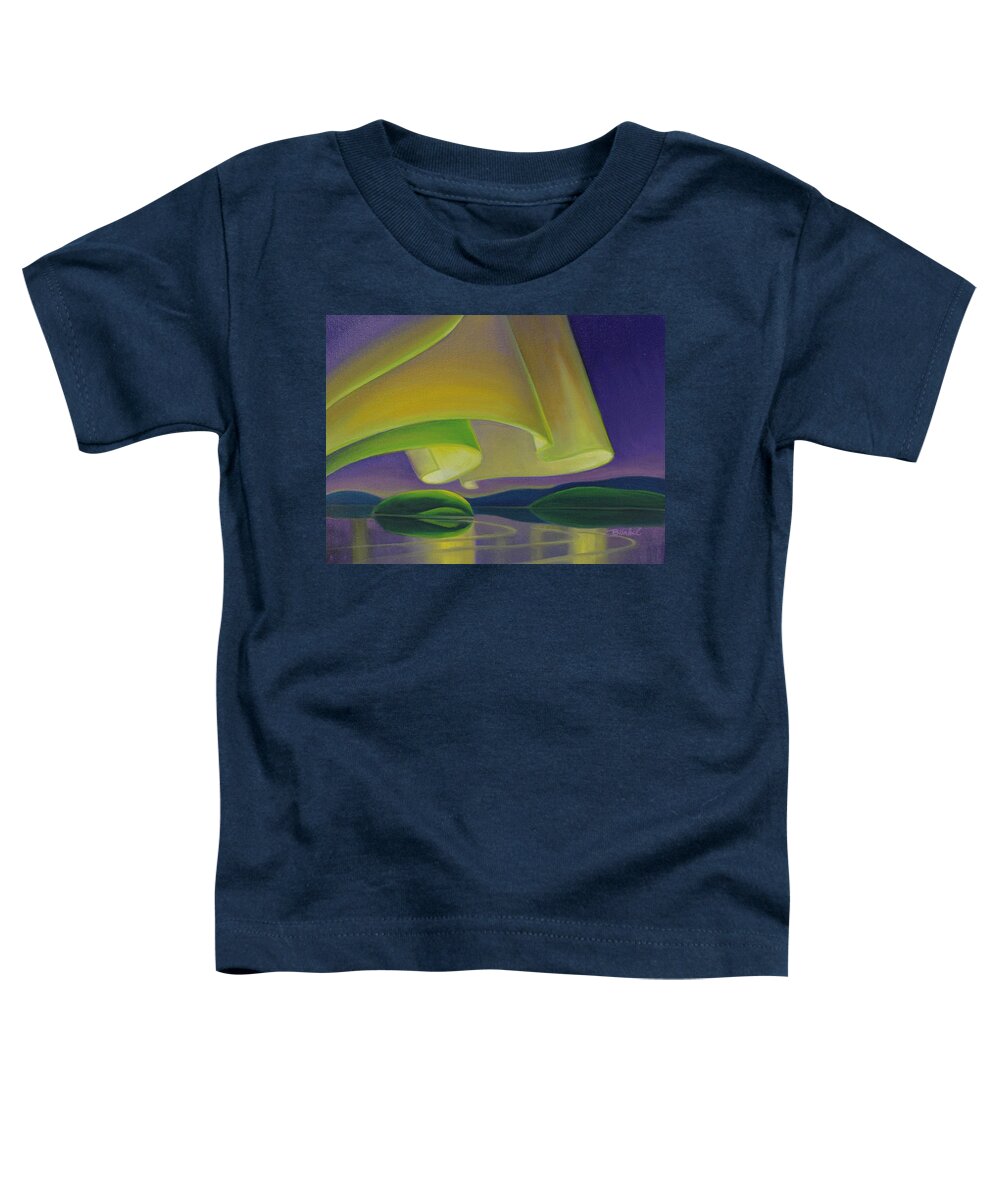 Aurora Toddler T-Shirt featuring the painting Aurora by Barbel Smith