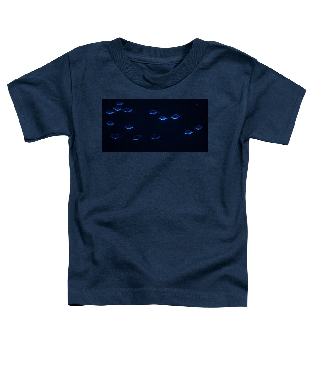 Blue Toddler T-Shirt featuring the photograph Blue Fish At Georgia Aquarium by Patrick Nowotny