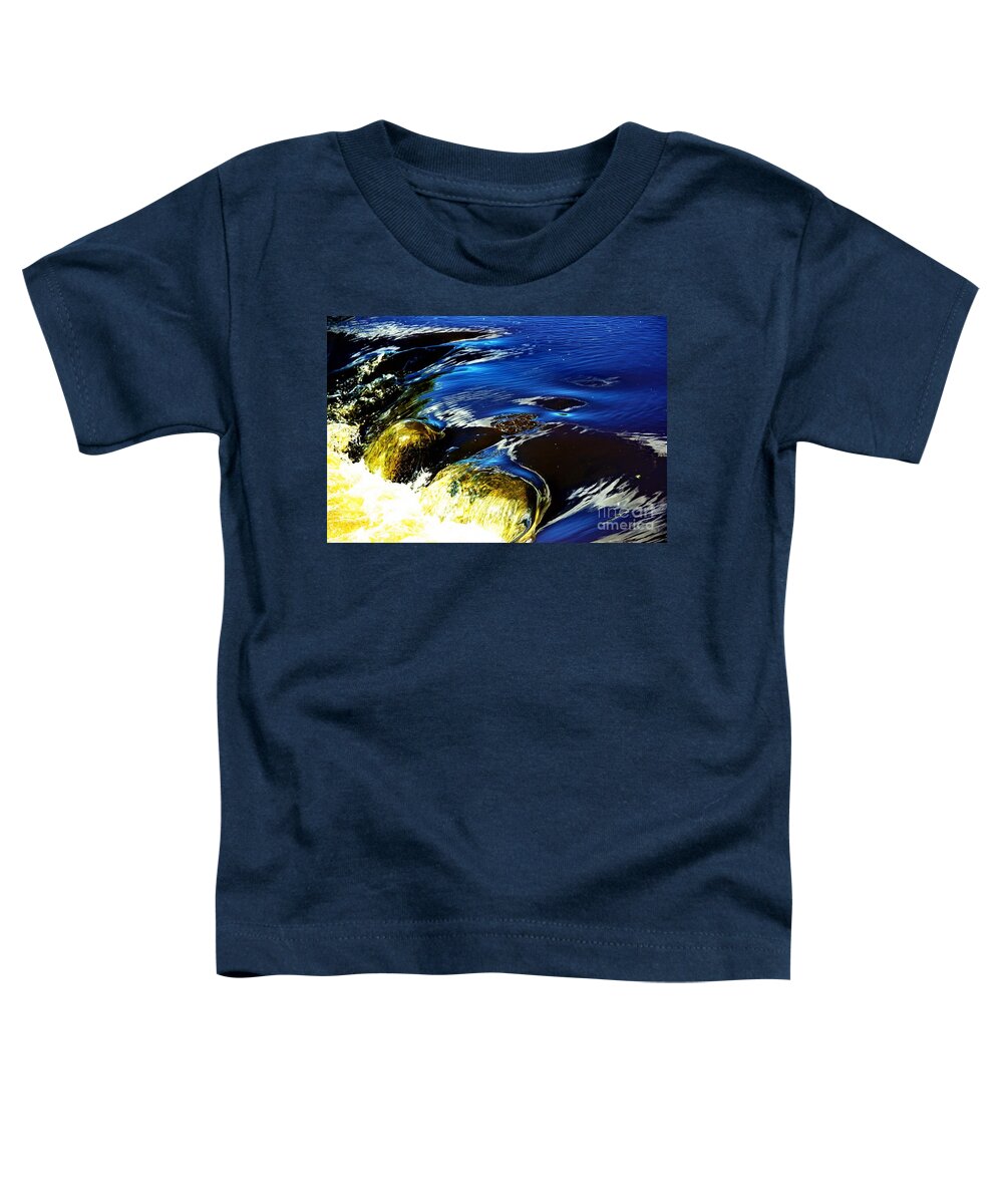 Waterfalls Toddler T-Shirt featuring the photograph Blue to Gold by Merle Grenz