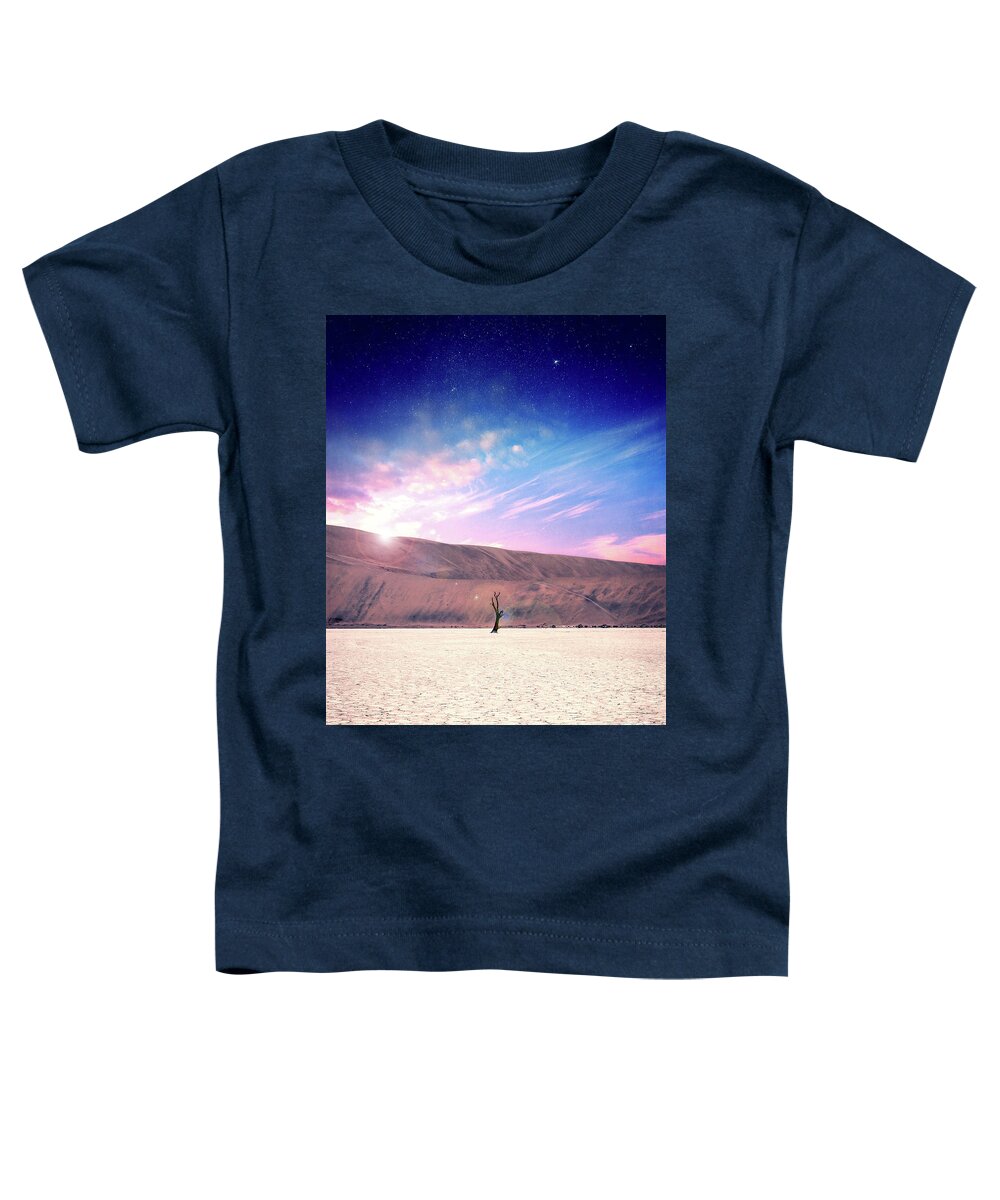 Sand Dunes Toddler T-Shirt featuring the digital art Desert Stars by Phil Perkins
