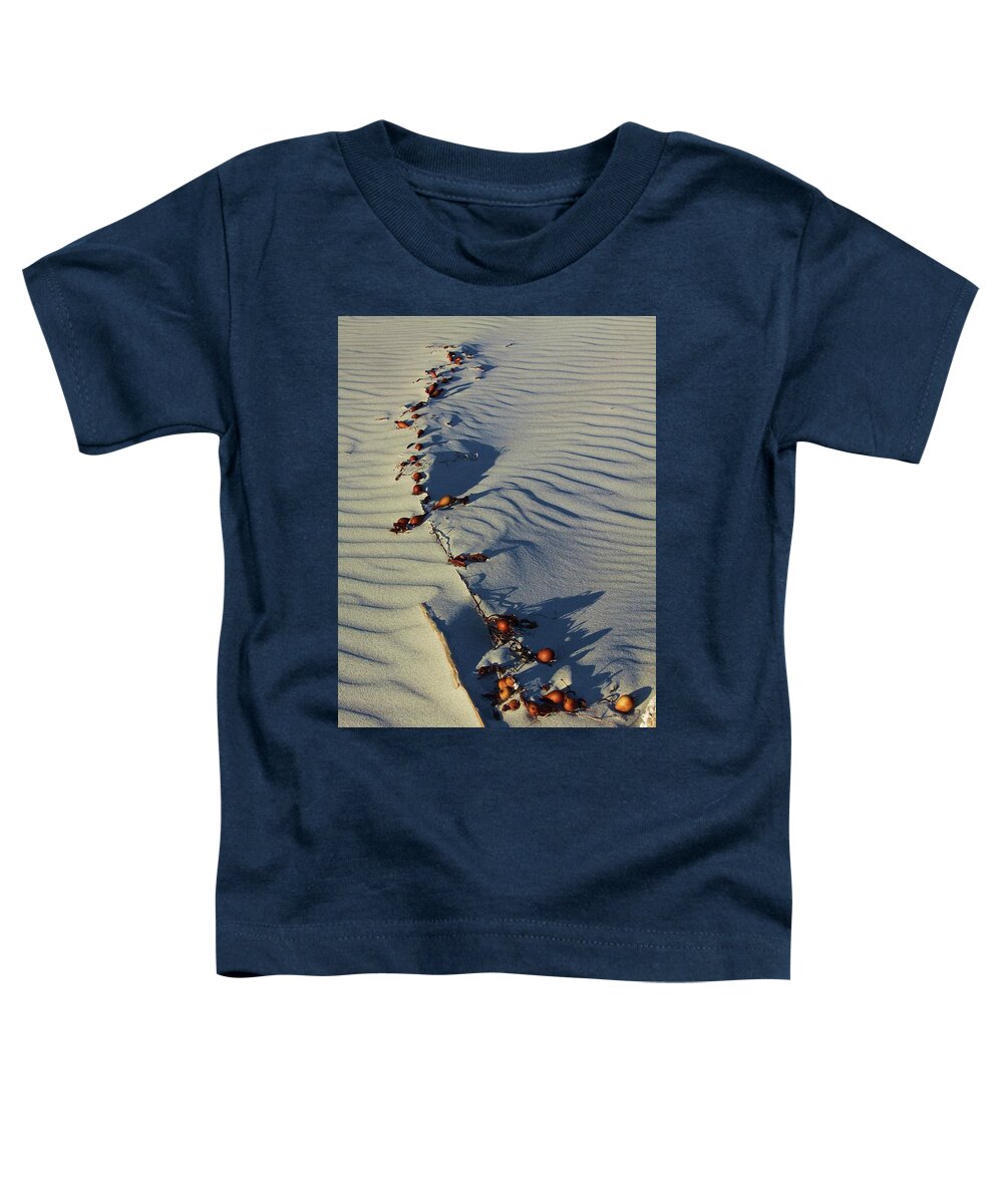 Sand Toddler T-Shirt featuring the photograph Dune texture by Fred Bailey