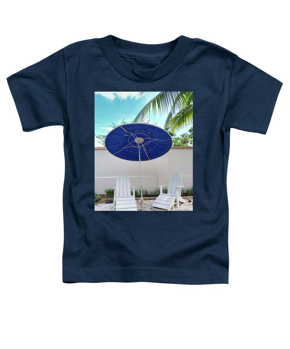 Umbrella Toddler T-Shirt featuring the photograph Endless Summer in the Garden by Portia Olaughlin