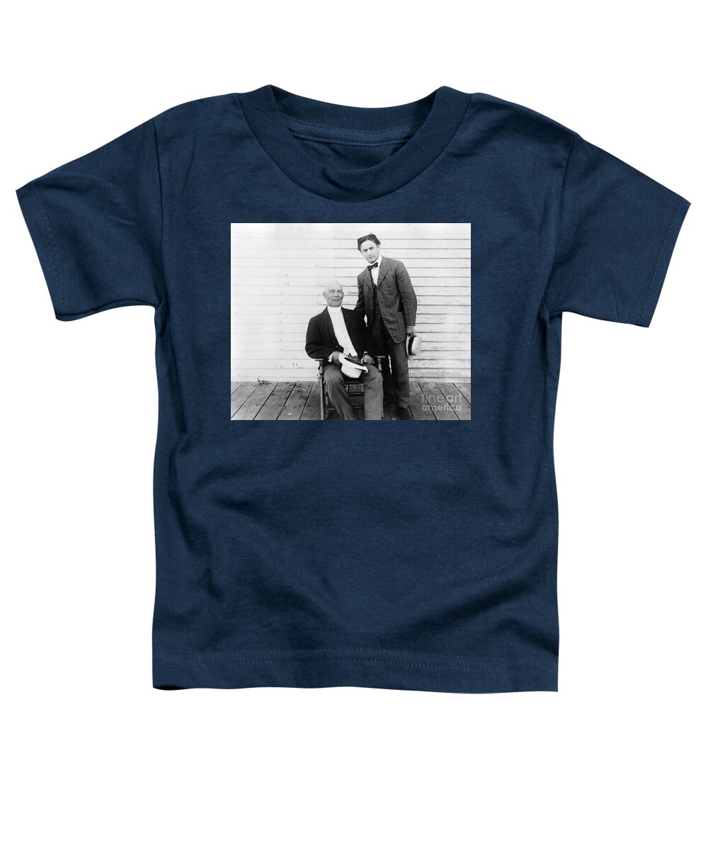 1912 Toddler T-Shirt featuring the photograph Harry Houdini And Harry Kellar by Granger