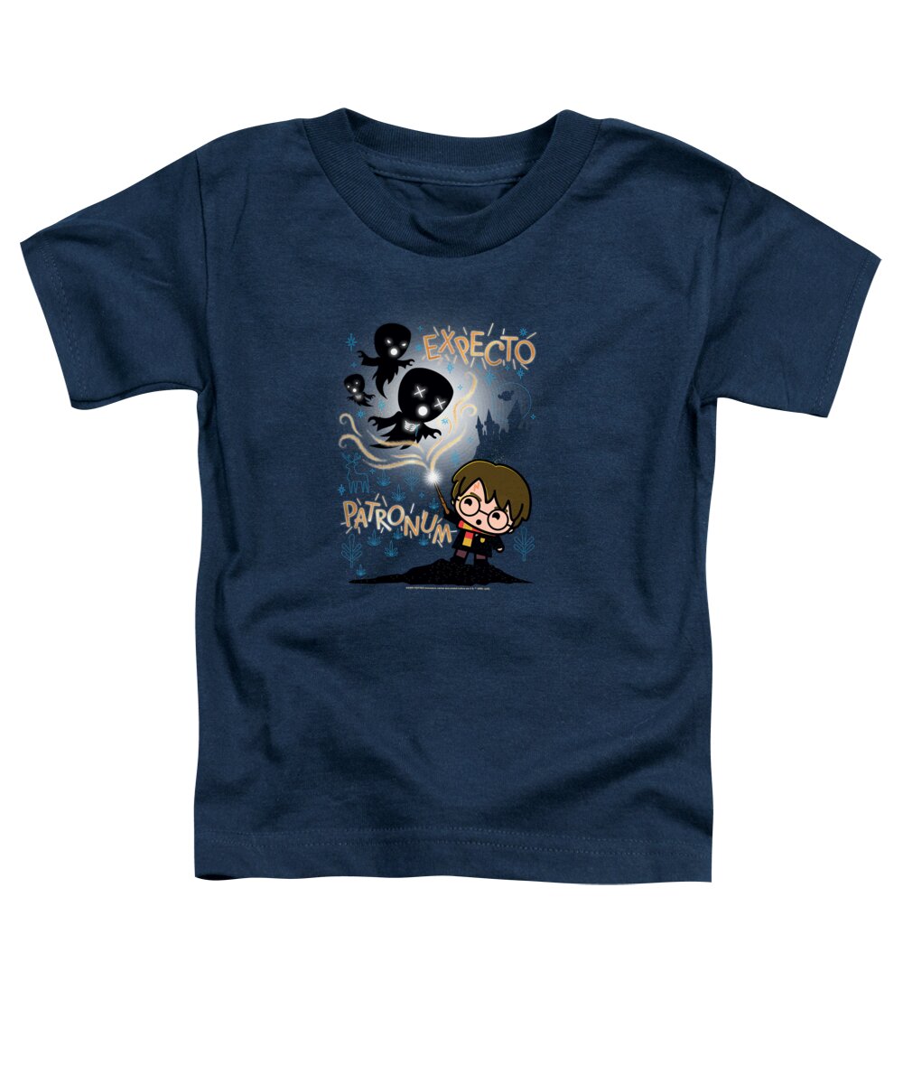  Toddler T-Shirt featuring the digital art Harry Potter - Expecto Patronum Chibi Potter by Brand A