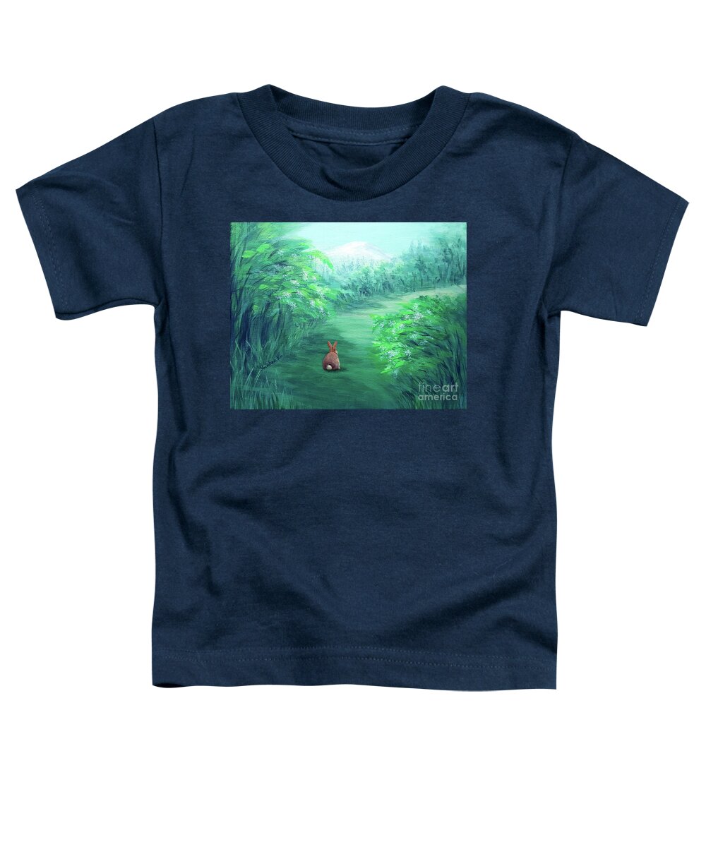 Forest Toddler T-Shirt featuring the painting Into the Forest by Yoonhee Ko