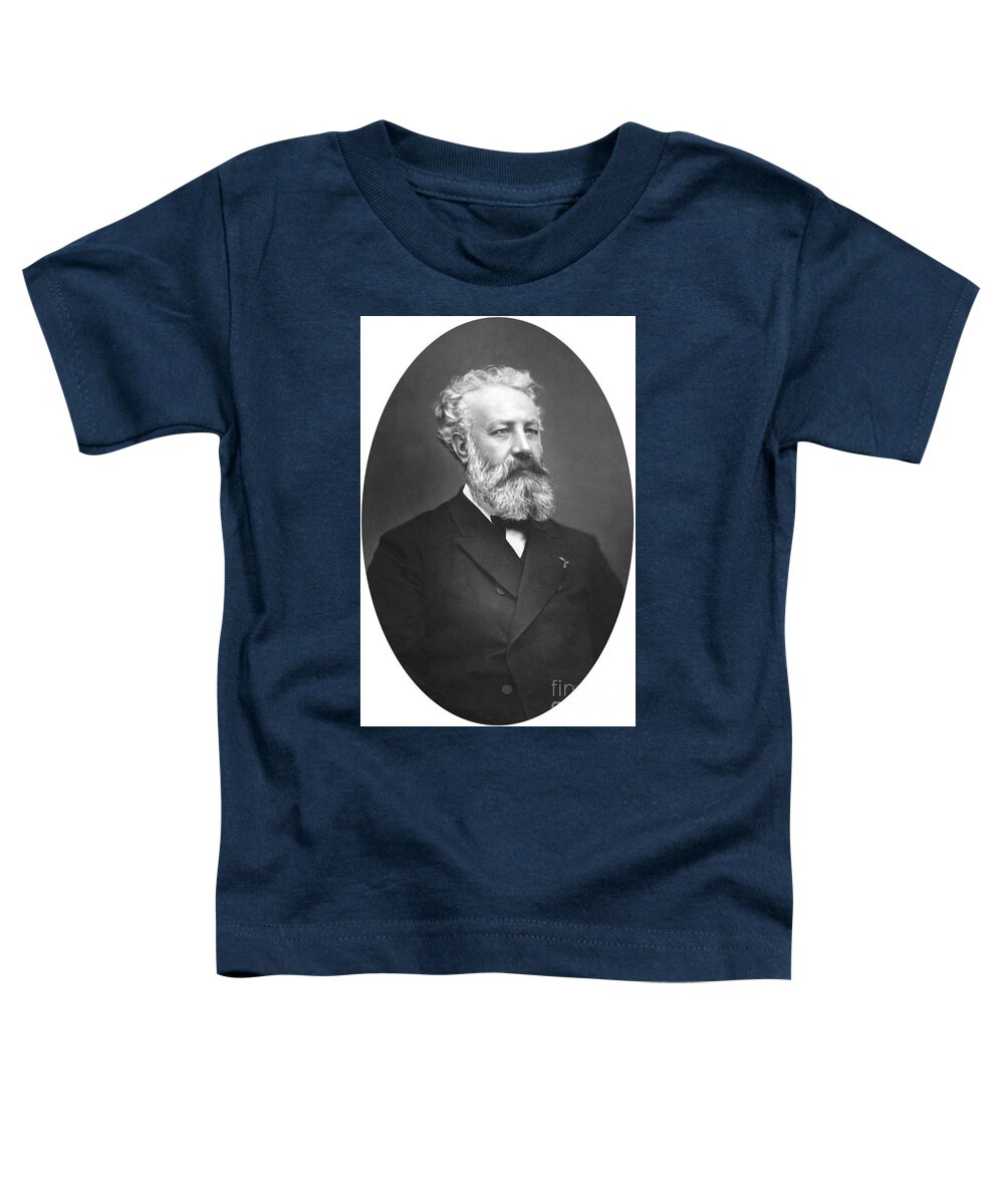 Jules Verne Toddler T-Shirt featuring the photograph Jules Verne, French Writer by European School