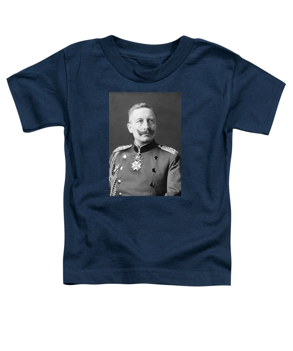 Wilhelm Ii Toddler T-Shirt featuring the photograph Kaiser Wilhelm II Portrait - 1902 by War Is Hell Store