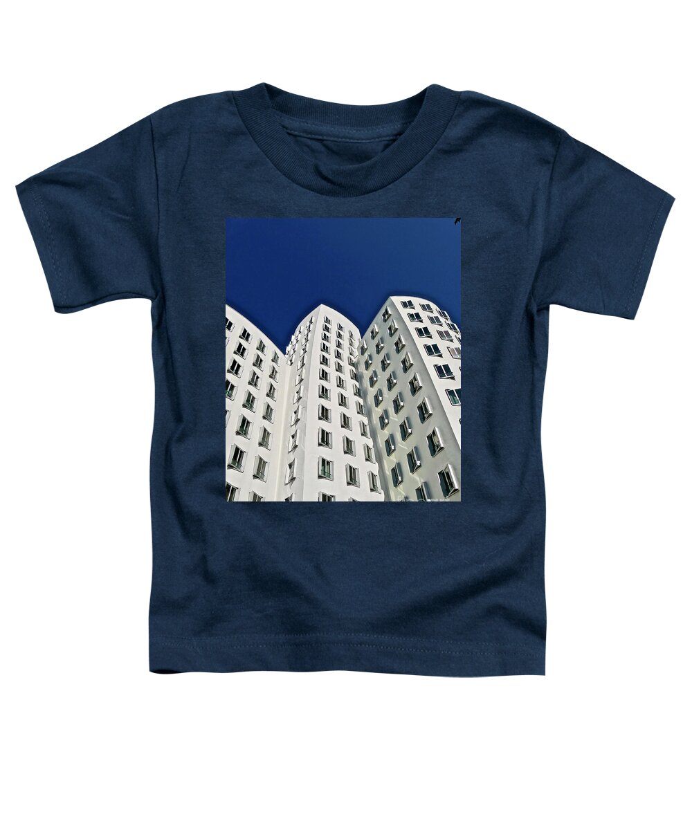 Street Photography Toddler T-Shirt featuring the photograph Leaning Towers by Elisabeth Derichs