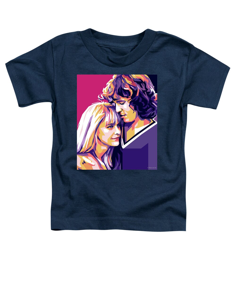 Bio Toddler T-Shirt featuring the digital art Meg Ryan and Val Kilmer -b1 by Movie World Posters
