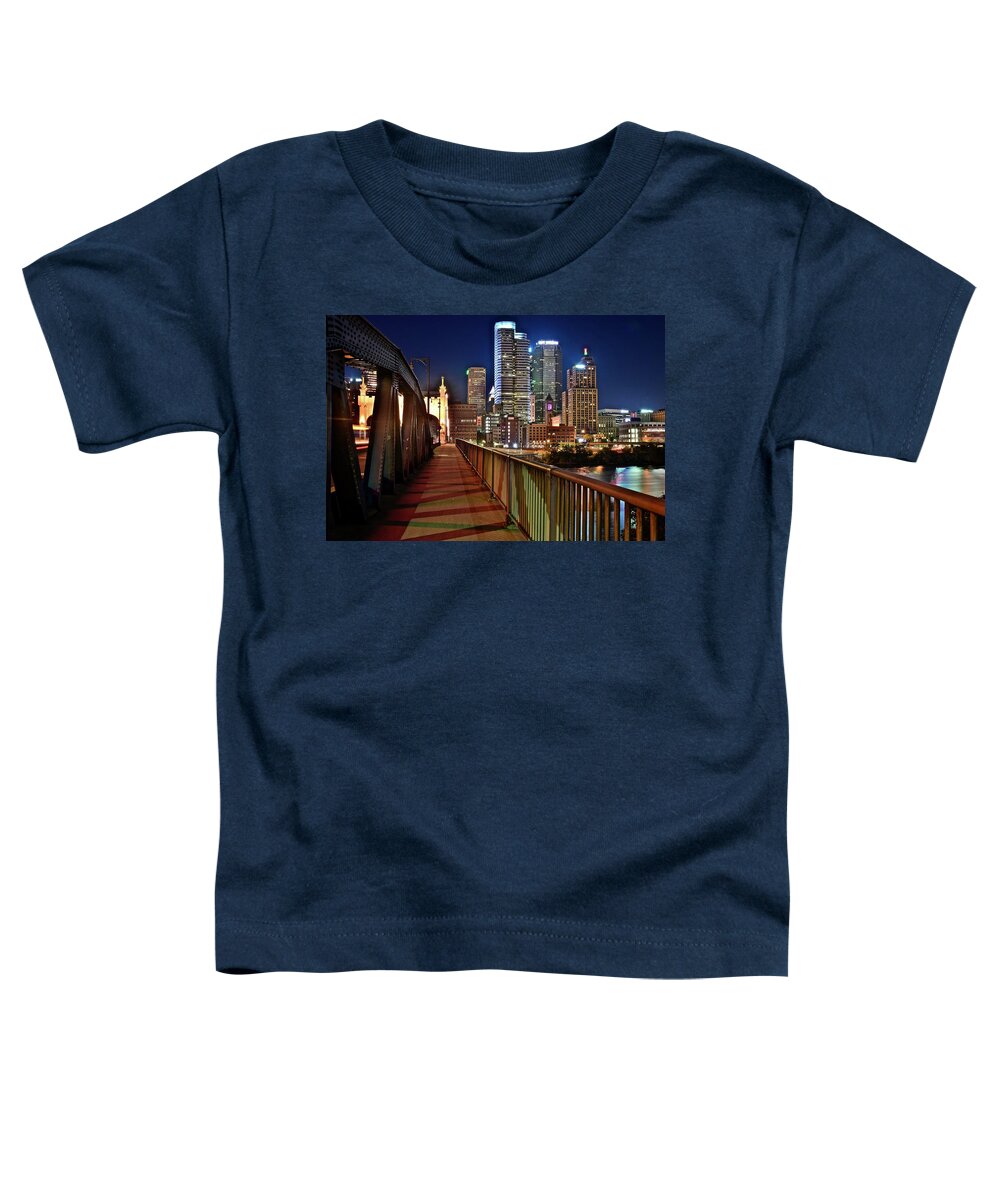 Pittsburgh Toddler T-Shirt featuring the photograph Pittsburgh PA from the South by Frozen in Time Fine Art Photography