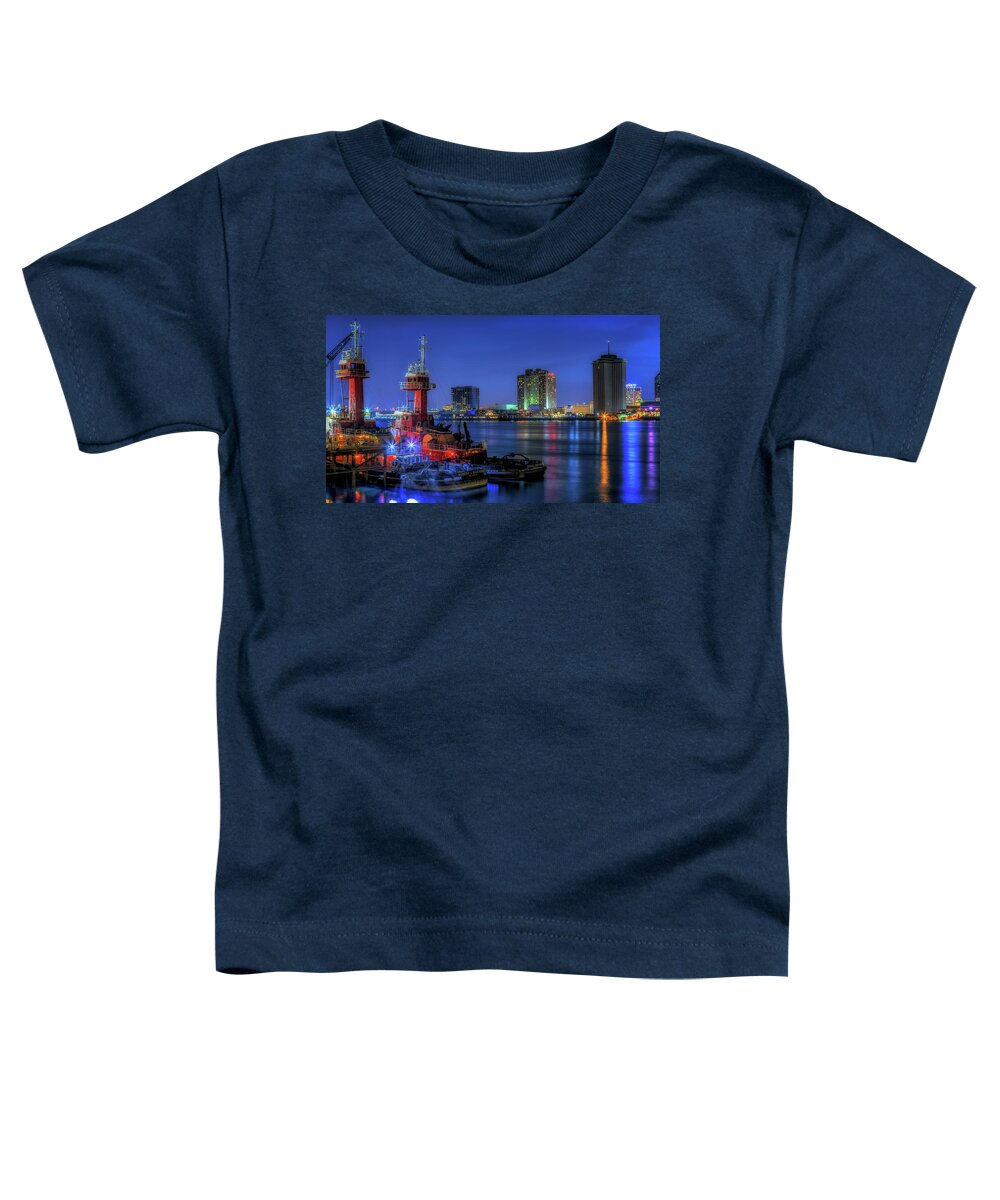 New Orleans Toddler T-Shirt featuring the photograph Resting Tugs by Susan Rissi Tregoning