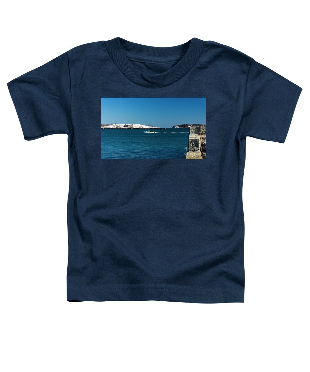 Maine Toddler T-Shirt featuring the photograph Returing by Alana Ranney
