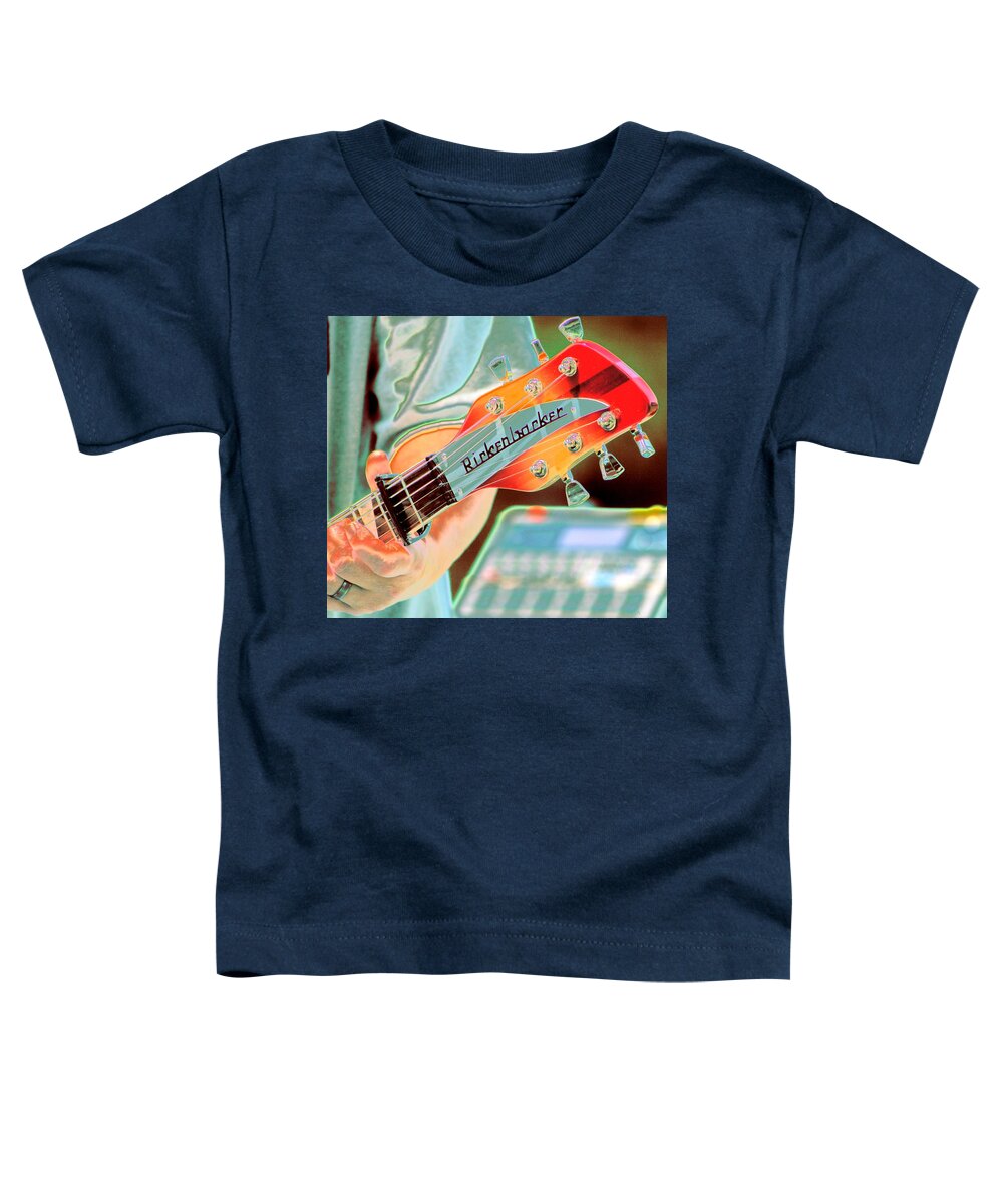 Rickenbacker Guitar Toddler T-Shirt featuring the digital art Rickenbacker Guitar by Cliff Wilson