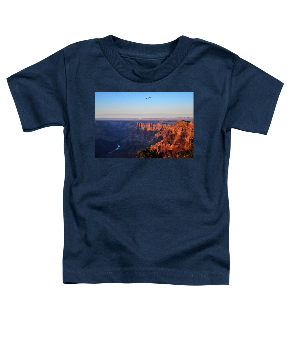 Grand Canyon Toddler T-Shirt featuring the photograph Soaring Over the Grand Canyon by Chance Kafka