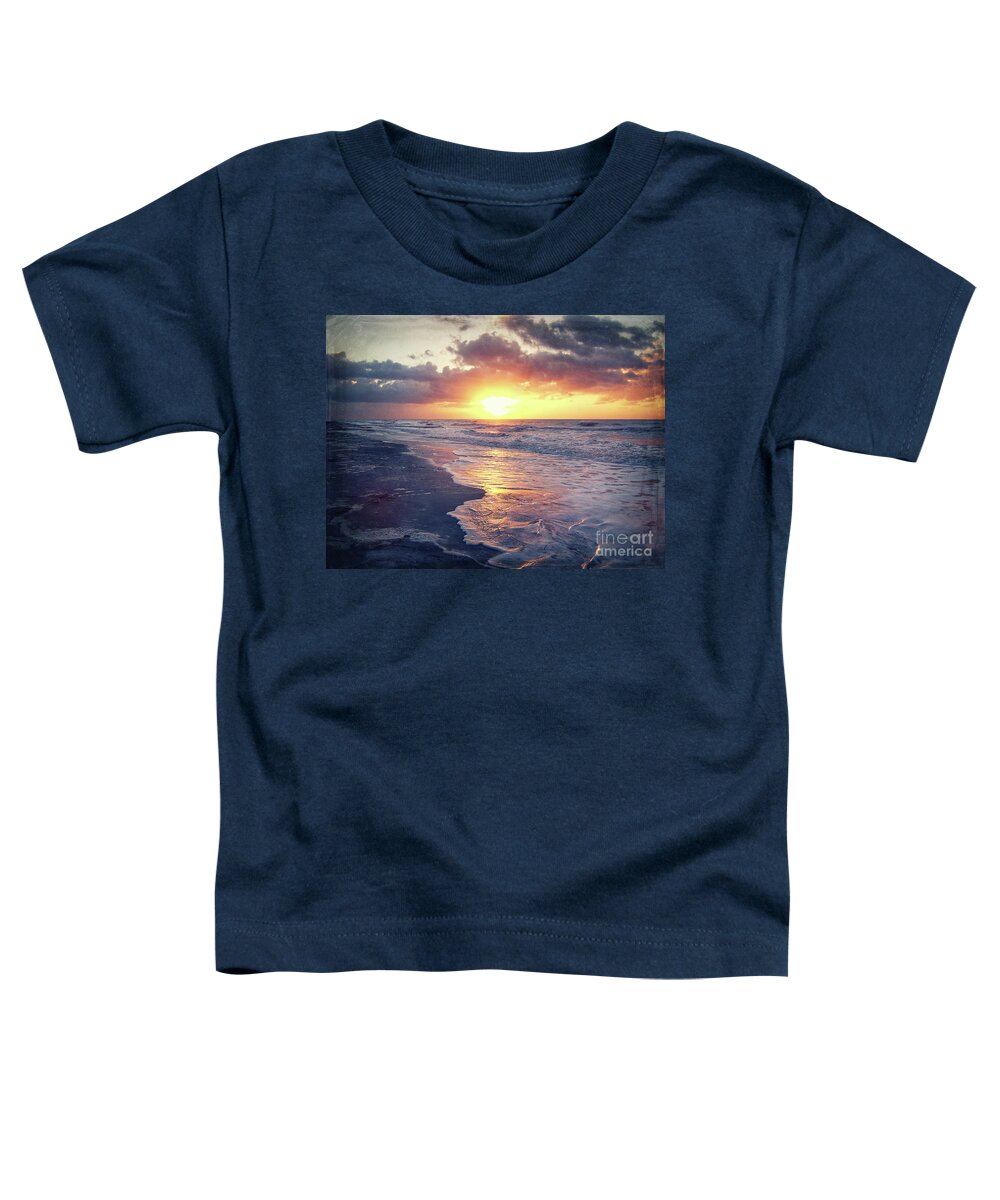 Atlantic Ocean Toddler T-Shirt featuring the digital art Atlantic Sunrise #1 by Phil Perkins
