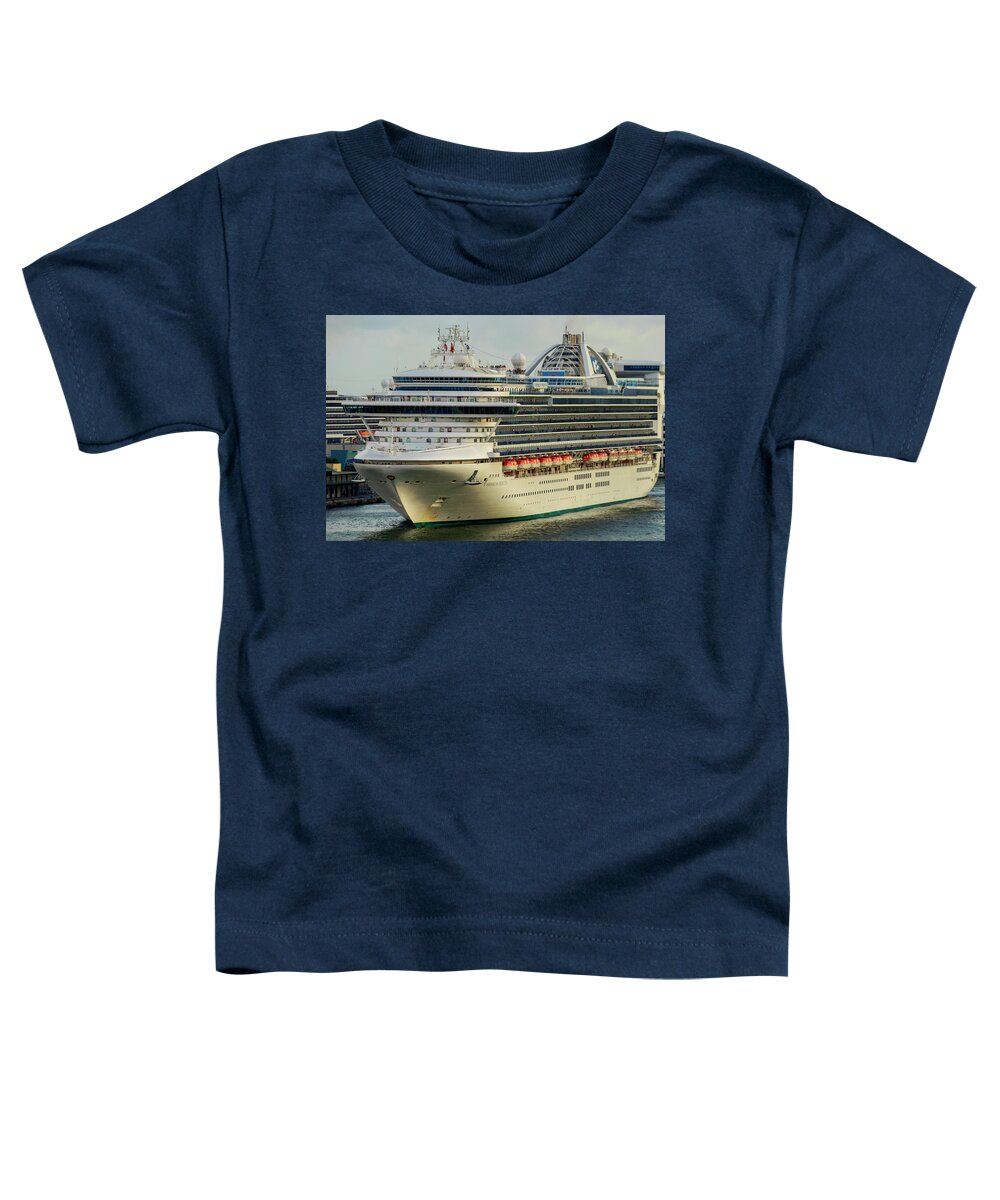 Ship Toddler T-Shirt featuring the photograph Caribbean Princess #1 by AE Jones