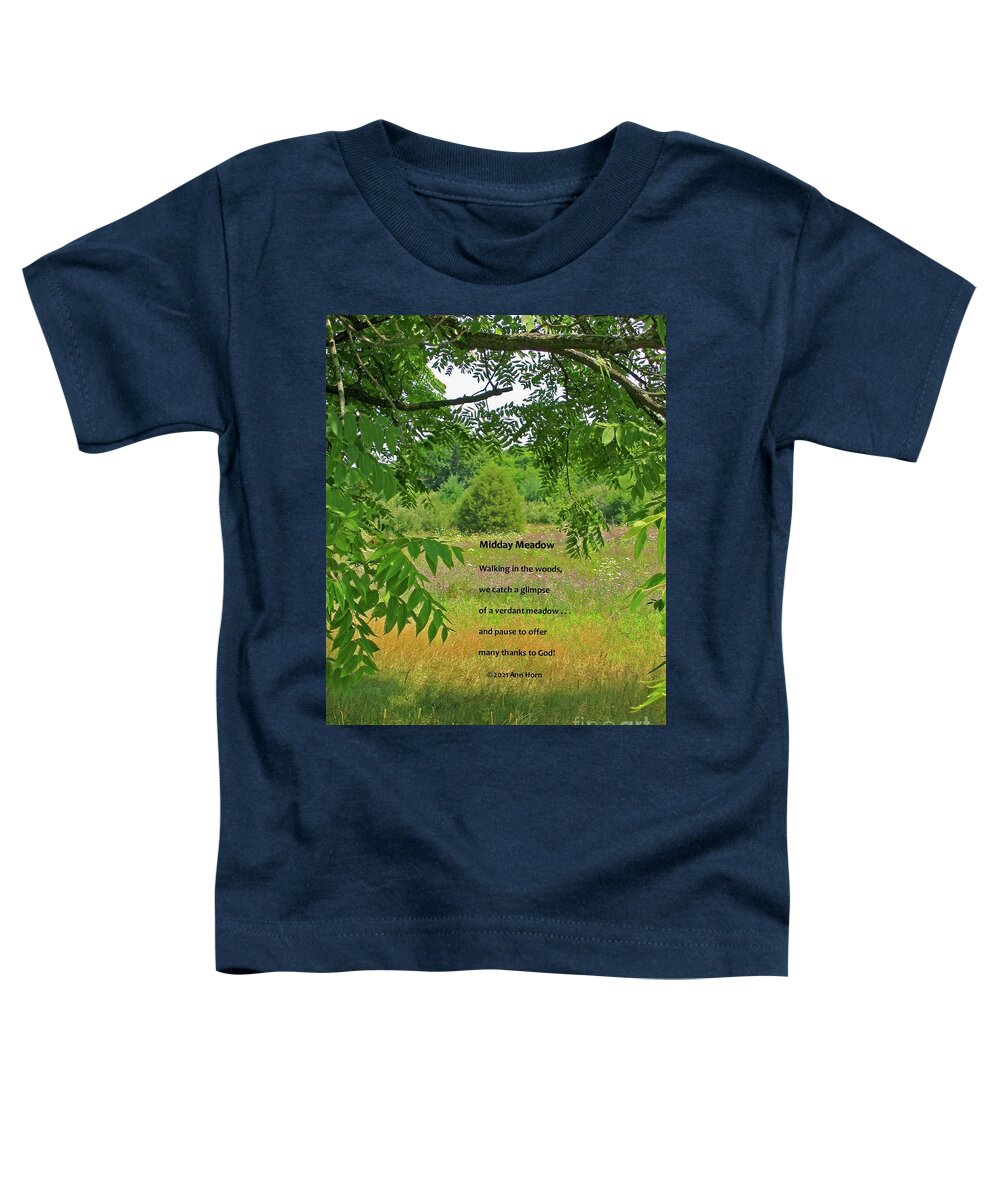 Landscape Toddler T-Shirt featuring the photograph Midday Meadow #2 by Ann Horn