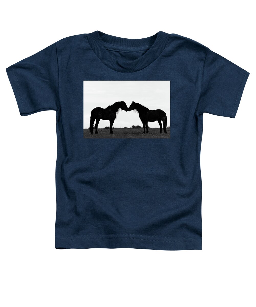 Horses Toddler T-Shirt featuring the photograph Silhouette #1 by Mary Hone