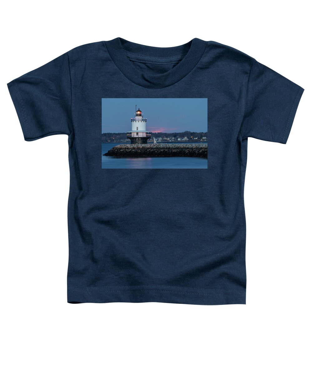 Spring Point Light Toddler T-Shirt featuring the photograph Spring Point Light #1 by Bob Doucette