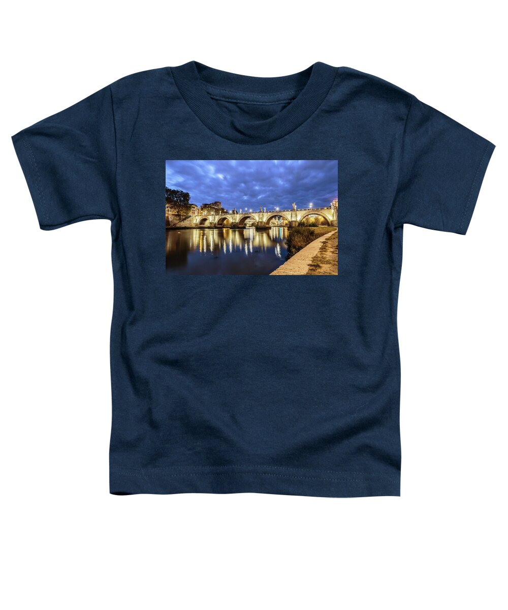 Rima Toddler T-Shirt featuring the photograph Tiber River in Rome, Italy #1 by Fabiano Di Paolo
