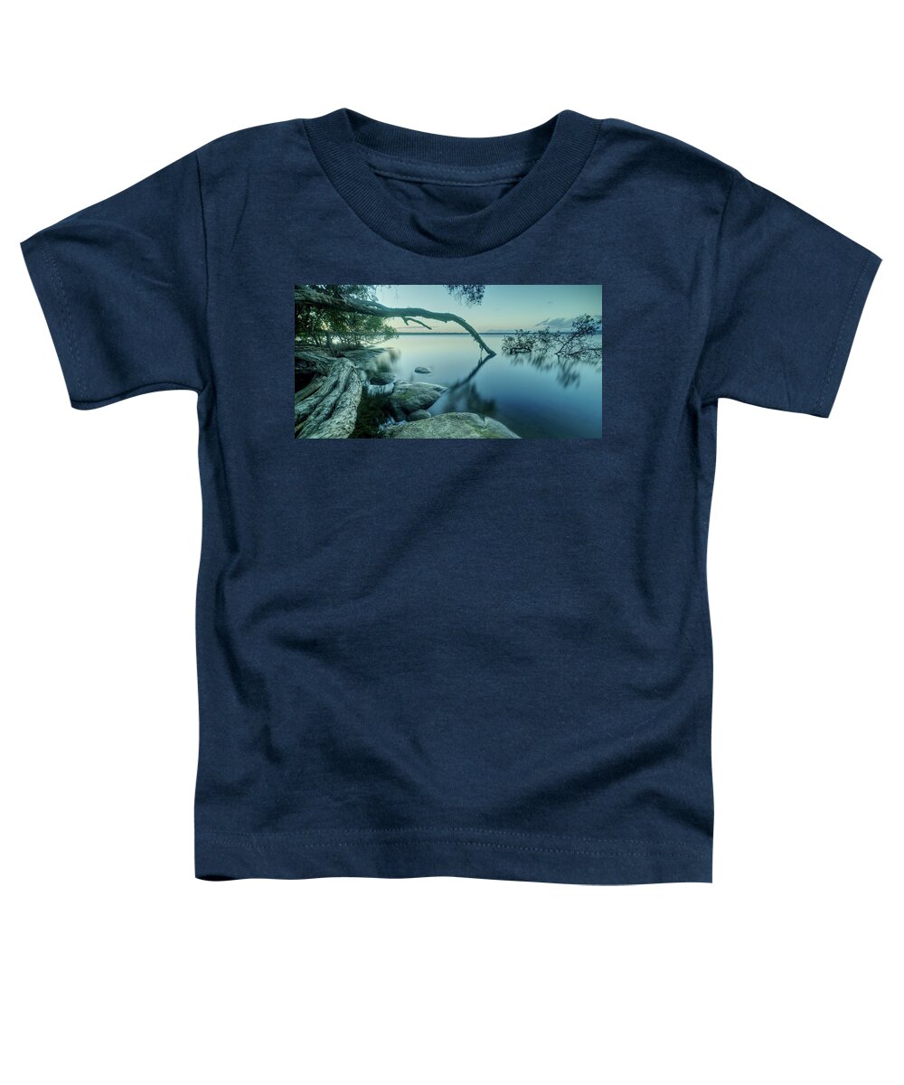 Lake Toddler T-Shirt featuring the photograph 1807set3 by Nicolas Lombard