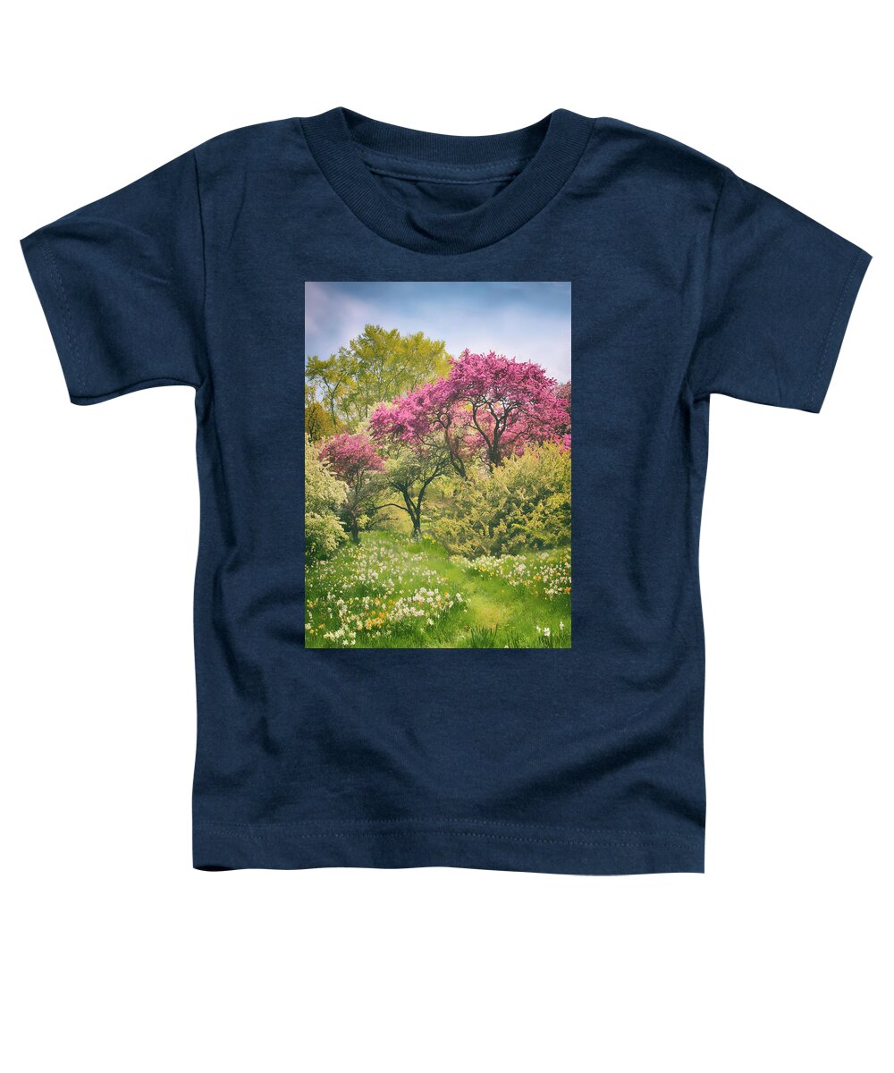 Garden Toddler T-Shirt featuring the photograph Daffodil Meadow by Jessica Jenney