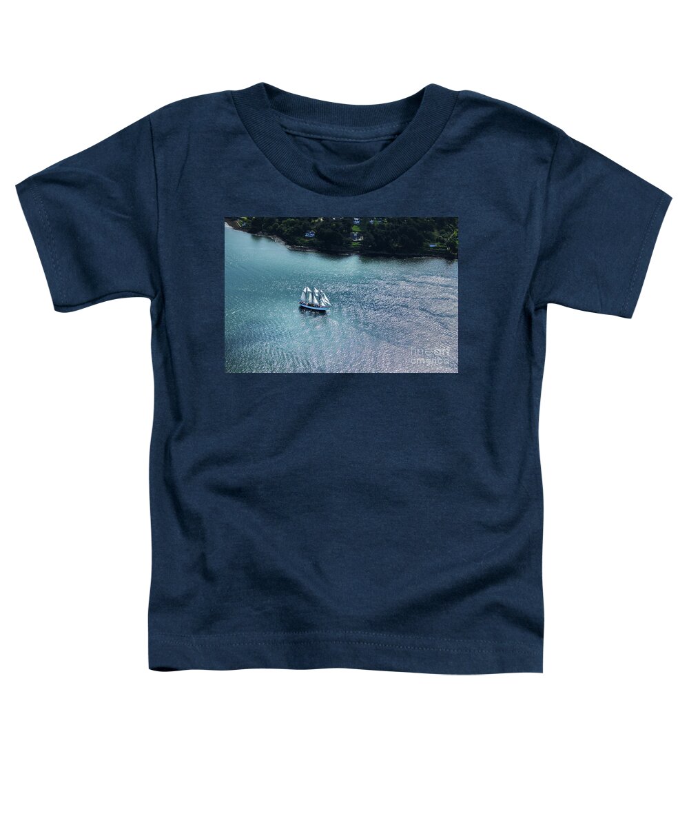 Sailing Toddler T-Shirt featuring the photograph The Marite #3 by Frederic Bourrigaud