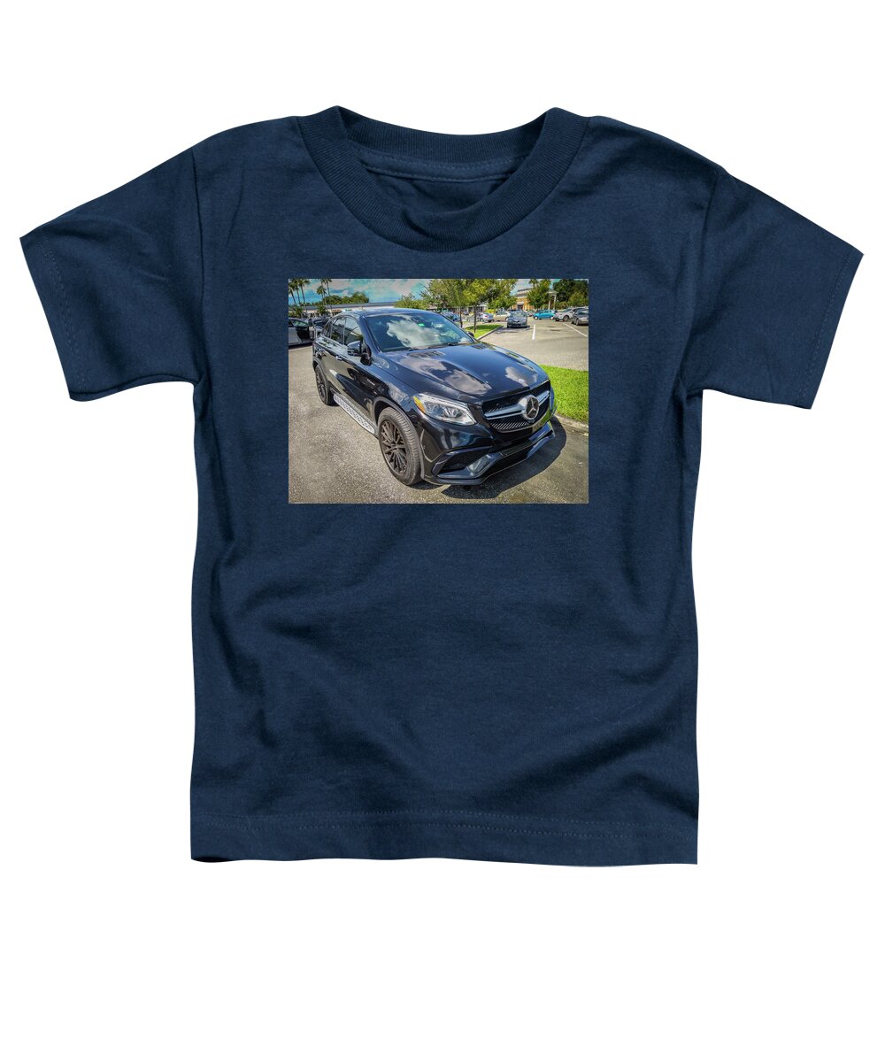 2018 Black Mercedes-benz Gle Amg 63 S Coupe Toddler T-Shirt featuring the photograph 2018 Black Mercedes-Benz GLE AMG 63 S Coupe X100 by Rich Franco